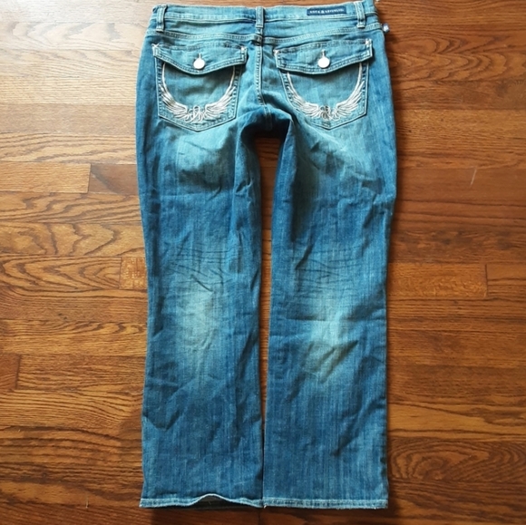 Rock & Republic Jeans Skinny Leg Size 14/32 Flap Pocket Crop NWOT - Picture 6 of 12